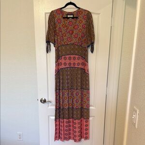 Anthropologie - Maeve Flutter Sleeve Maxi Sundress